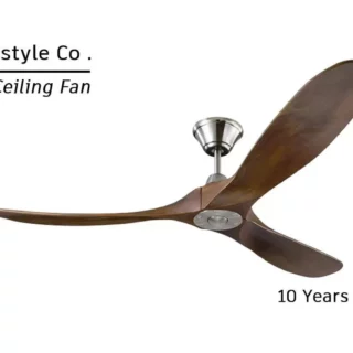 Spanish Wooden Decorative Ceiling Fan with LED Light