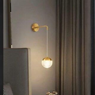 Wall Lamp with Globe Shade