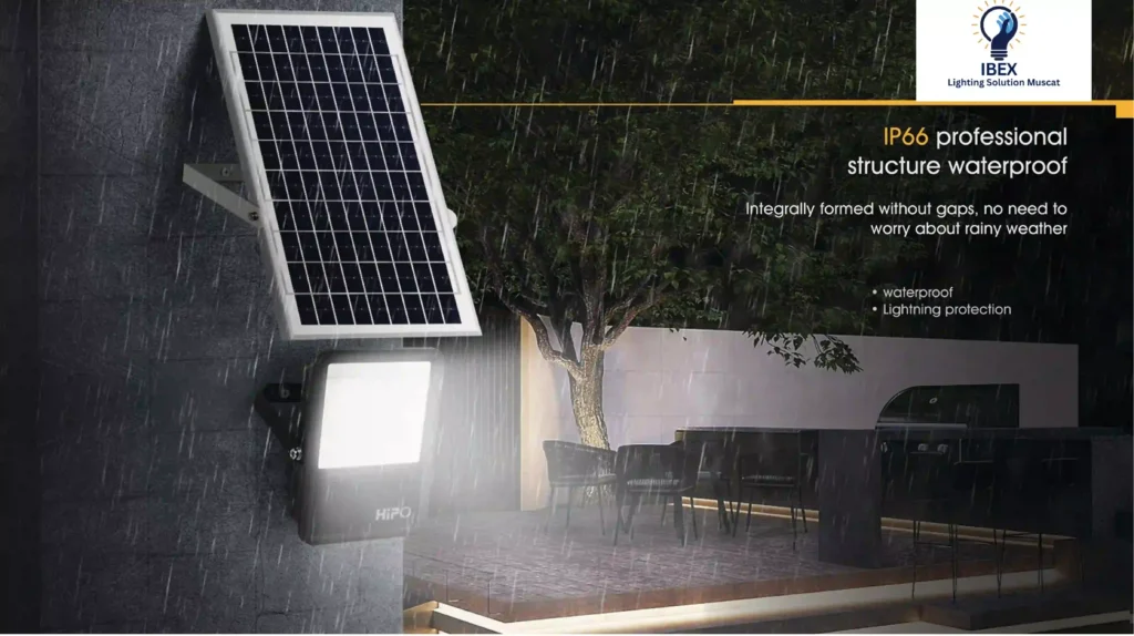 Weather-Resistant Solar LED Floodlight