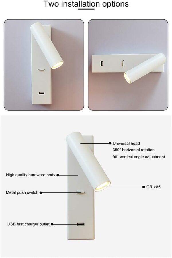 Bedside reading light