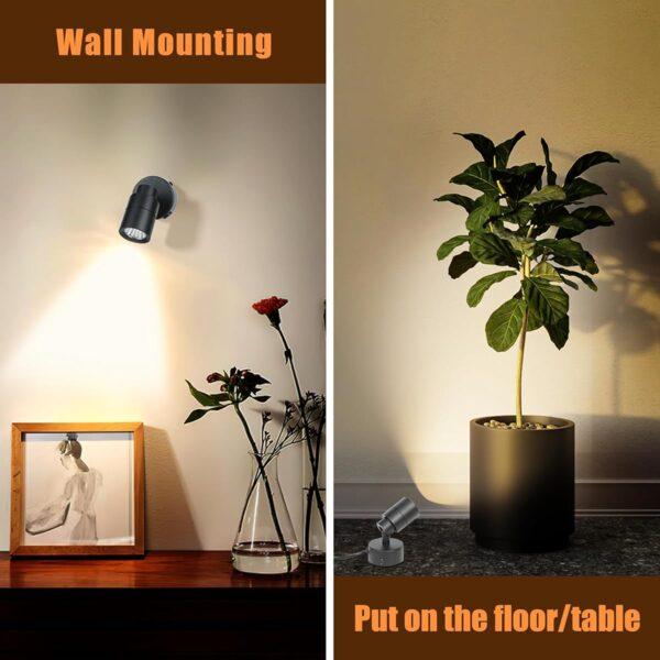 LED Gallery Spotlights with Dimmable, Timer & Remote, Adjustable 3000K/4000K/5000K  Indoor Accent Lights for Plants & Artwork - Image 4