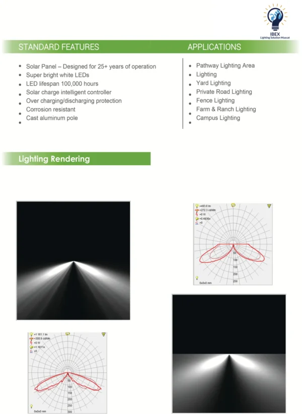 Solar Bollard Light 10W-35W | Efficient Outdoor Solar Lighting - Image 2