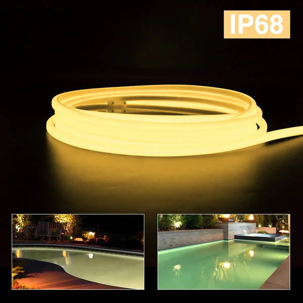 IP68 LED Neon Strip Light – Waterproof Silicone Light for Swimming Pools - Image 5