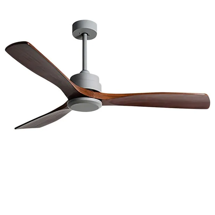 LK 100-3 52-Inch Solid Wood Ceiling Fan with Remote Control | DC Silent Motor & 6-Speed Modern Fan - Image 2
