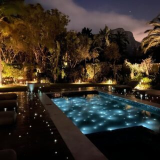 underground swimming pool star light