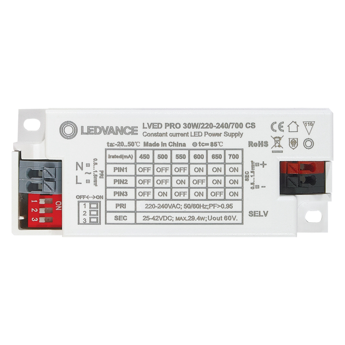 30W Constant Current LED Driver | 450-700mA Adjustable Output | Isolated CS Driver - Image 2